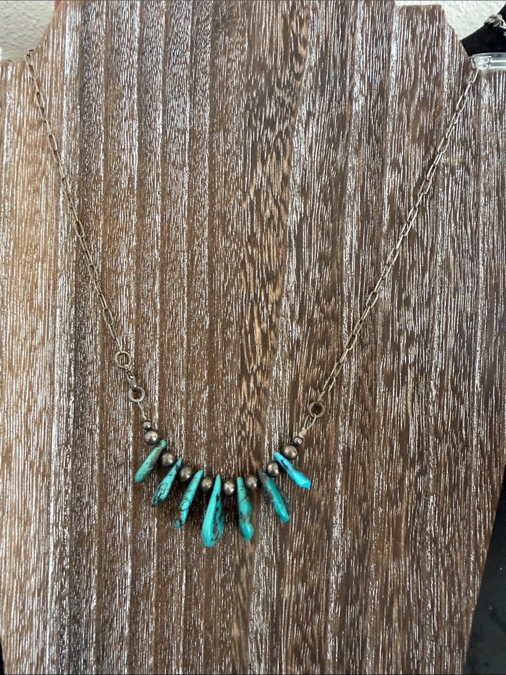 Turquoise Spike Fringe Necklace - Women Jewelry